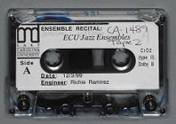 Audio recording of Jazz Ensembles Concert tape 2